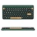 UBOTIE Portable Bluetooth Colorful Computer Keyboards, Wireless Mini Compact Retro Typewriter Flexible 84Keys Design Keyboard (New Dark Green)