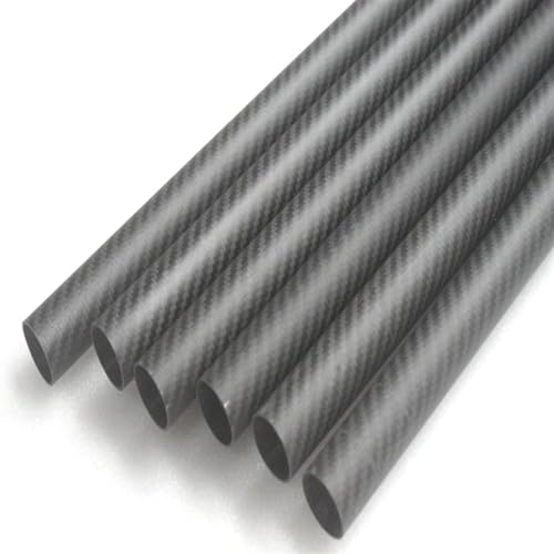 1PCS Twill Matte 3K Carbon Fiber Circular Tube Length 500mm high Hardness OD 8mm 10mm 12mm 16mm 20mm 25mm 30mm Carbon Fiber Square Tube(1 pcs 25x23x500mm)