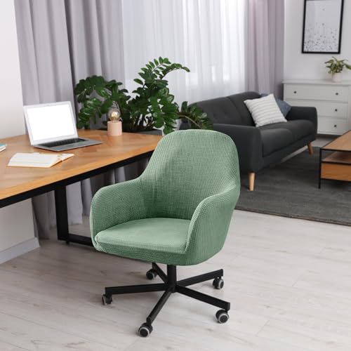 Stuhlhussen mit Armlehne Samt, Sessel Schonbezug MaisköRner, Elastischer Stuhlbezug, Stuhlhussen Bezüge Universal, Bezug Stuhl Abnehmbare für Esszimmer Wohnzimmer Hochzeit Deko (Erbsengrün)