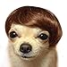 Drasawee Pet Supplies -Dog Costumes Short Straight Synthetic Hair Pet Dog Cat Wigs Dark Brown