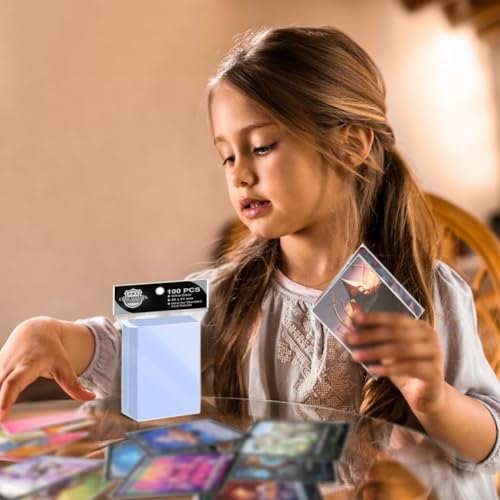 100PS Soft Clear Team Bag Protectors Sleeves for Game, Top Loader Fit for Magic Cards, Premium and MTG, Baseball Sleeves