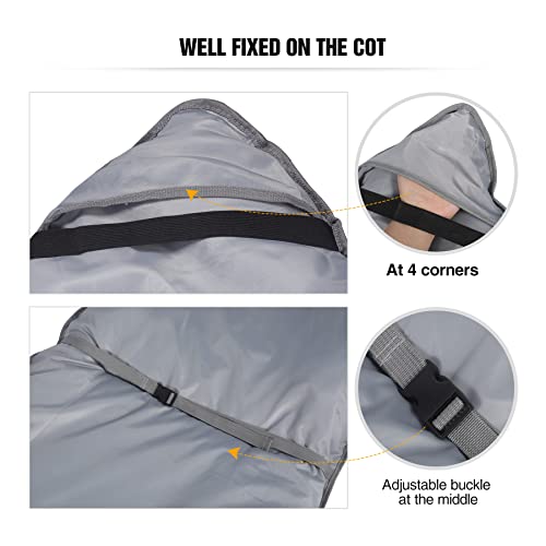 Redcamp 75"X28" Sleeping Cot Pads For Camping, Soft Thicker Camping Cot Mattress Pad Portable For Outdoor Hiking, Light Brown #TOP4