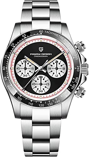 LACZ DENTON Pagani Design PD1644 Quartz Watches Mens Stainless Steel Men Chronograph Waterproof 100M Men Sports Clock Men Fashion Gift Business Casual Men Wristwatches…