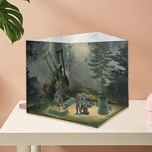 Panel de Fondo Bosque 1:12 para Figuras y Autos miniatura 6