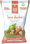 Love Child Organics Love Ducks Snacks de Maïs Pomme + Fraise, 30 g (Paquet de 1), Sans Gluten, par Nature's Path