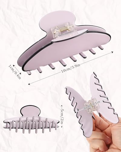 Pinza para cabello grande de acetato 4 pulgadas miniatura 3