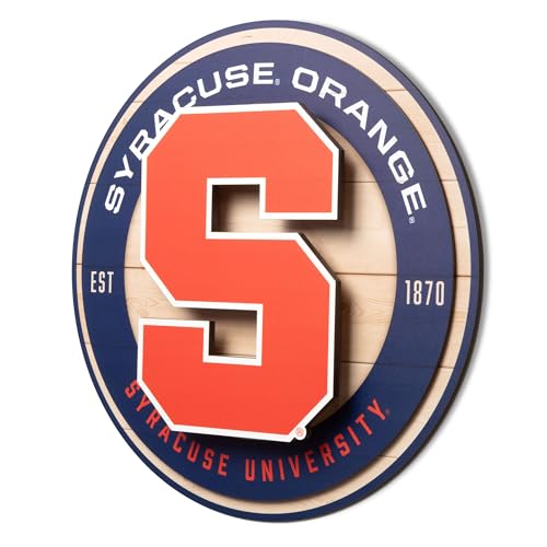 YouTheFan NCAA Syracuse Orange 3D Circle Backer Wall Art