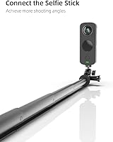 Vista 4 de Soporte de cámara de aluminio con rotación de 360 grados, montaje de adaptador ajustable de tornillo de 1/4, compatible con GoPro Hero