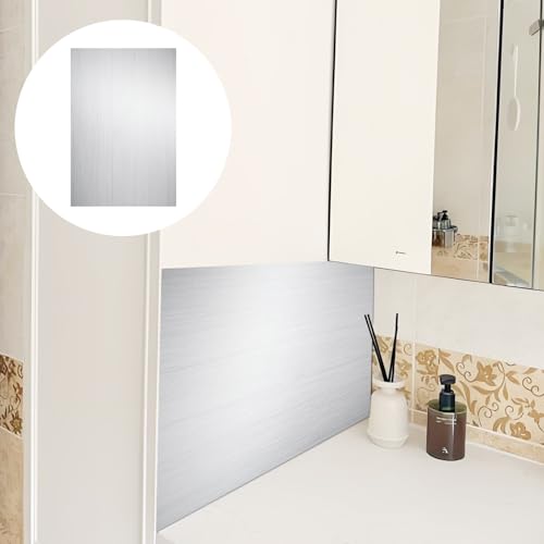 KCGANI 1 Pcs Hand Dryer Wall Splash Guard, Wall Backsplash Protector with Adhesive for Kitchen Sink, 23.62 x 15.75 Inch Backsplash Panel Hand Dryer Wall Guard for Wall Splash Protector Supply - Thumbnail 6