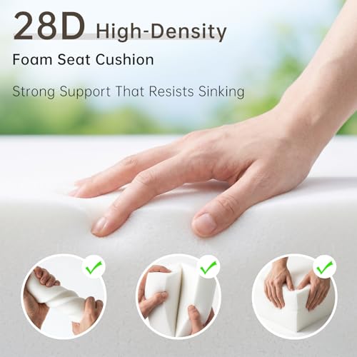 Image of Luxury Outdoor Seat Cushion Set-22 x 24 x 6 Inch Outdoor Chair Cushions with Water Resistant & Removable Cover Outdoor Cushions for Patio Furniture Chair Sofa Couch