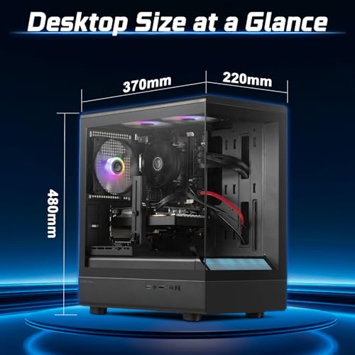 Image of Prebuilt Gaming PC Desktop,Core i7 Tower Computer,RX590 8G,Win11