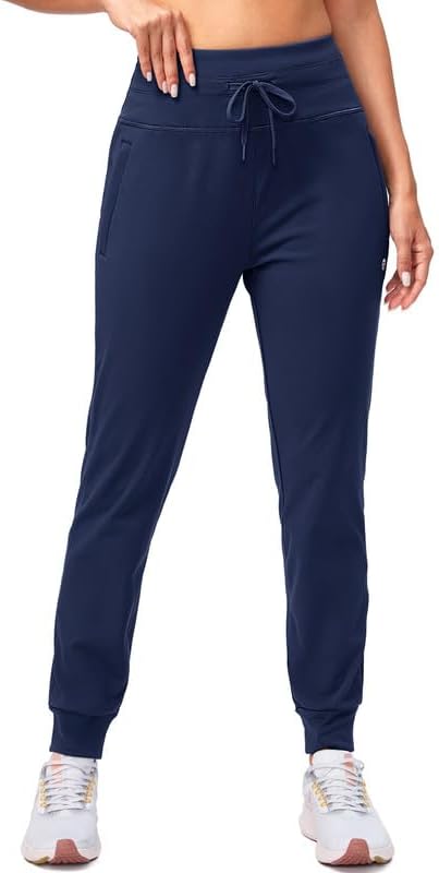 G Gradual Women's Fleece Lined Joggers High Waisted Water Resistant Thermal Winter Sweatpants Running Hiking Pockets - Image 2