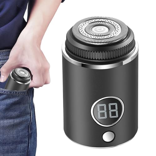 Mini Afeitadoras Para Hombres - Afeitadora Y Recortadora Húmedo Y Seco Recargable - Máquina De Afeitar Impermeable | Para el Aseo Diario de la Cara, Hogar, Viaje y Viajes de Negocios para Hombres