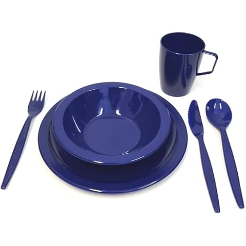 Harfield Royal Blue Camping Tableware Set Cover