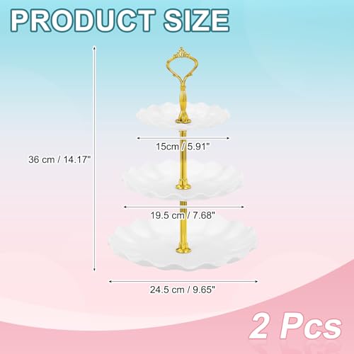 Support à cupcakes empilable à plateaux ronds pour gain de place buffet
