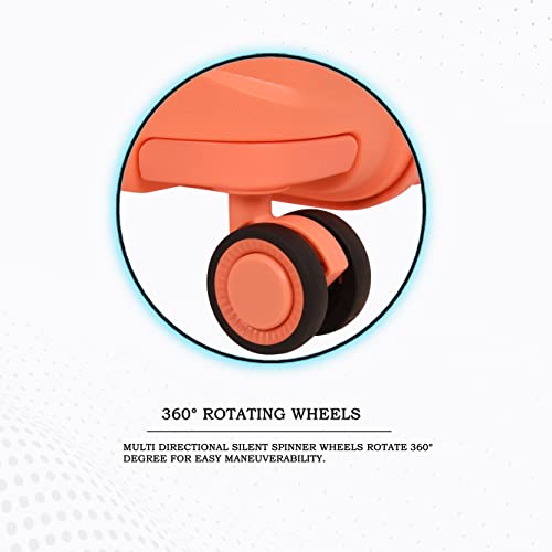 Image of it luggage Momentous Fusion Coral Set of 2-24 & 20 inches Cabin with Laptop Section and Medium Expandable Polypropylene Hardsided with TSA Lock & Wet Pouch Inside 8 Wheel Trolley Bag