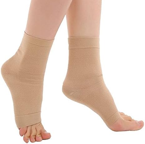 ZUMUii butteme Soporte Mangas Tobillo Apoyo H¨¹lse Soporte Arch Support Compression Sock para Hombres Y Mujeres Mejor para espol¨®n Calc¨¢Neo, Nackt