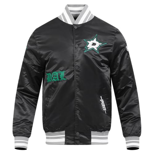 Image of Pro Standard Mens NHL Old English Satin Jacket