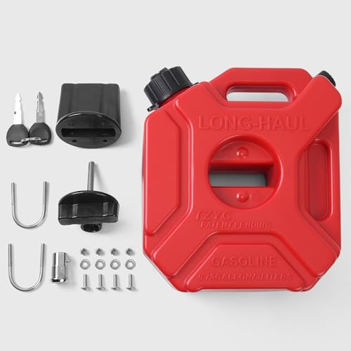 Alforja izquierda para motocicleta, soporte para depósito de combustible de 3 L, compatible con YA&MA&HA PG1 PG-1 2023-2025 (tanque rojo) miniatura 4