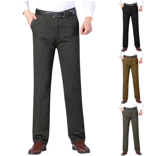 Cambkatl Men’s Straight Leg Golf Pants Stretch Classic Business Casual Flat Front Dress Pants with Pockets2