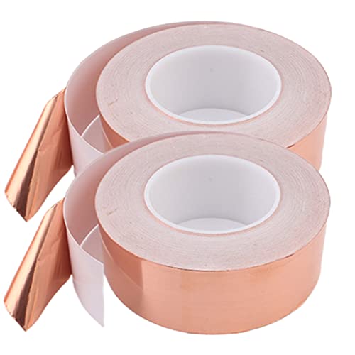 Image of appuivbt Copper Foil Tape,20m /65.6 ft Single Sided Copper Tape Conductive Adhesive for Crafts,Soldering,Stained Glass and Repair