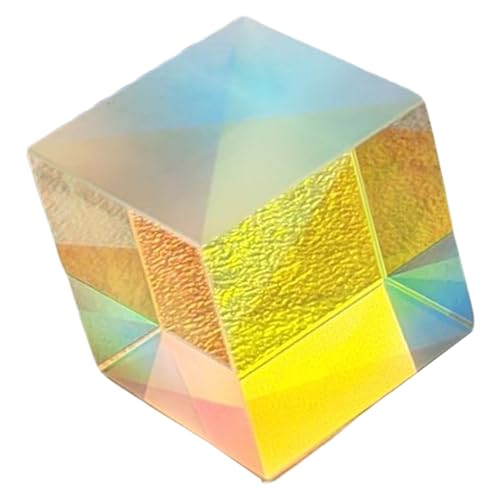 Dichroic Glass X Cubes Optical Table Ornaments Children Toy For Photography Beams Splitting & Decorative Light Display