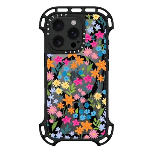 Coque antichoc iPhone 16 Pro protection 10m compatible MagSafe fleurs