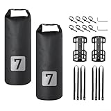 WheatThrive Bolsa para horquilla de bicicleta 5L7L impermeable, almacenamiento perfecto para bicicletas eléctricas, de montaña y equilibradas (2 soportes + 2 bolsas de 7 L)