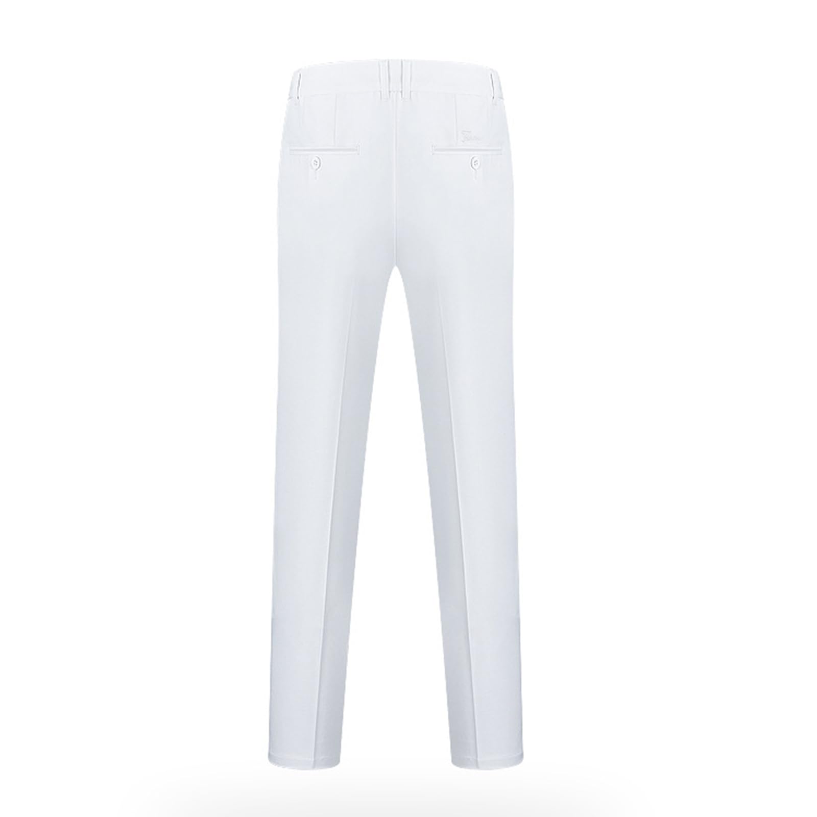 FGRID Pantalones de Golf para Hombre, Informales elásticos Transpirables para Trabajo de Verano con Cintura elástica Fina y Corte Recto para Viaje.