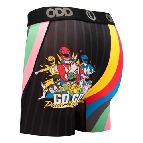 Odd Sox Men's Boxer Brief, Transformers, G.I. Joe, Power Rangers Cartoon Styles4