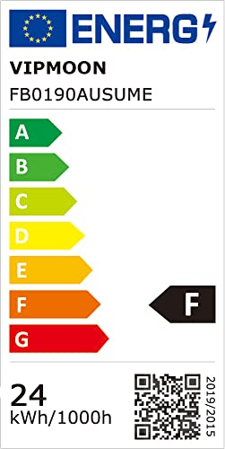 VIPMOON Lampada da soffitto 24W LED 3000K bianco