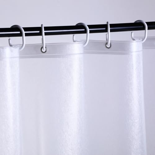 Image of Short Shower Curtain Liner 72x54 inch, Frosted Waterproof 8G EVA Plastic Bathroom Shower Liners 54 inch Length for Walk in tub Window