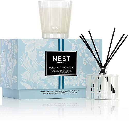 NEST Fragrances Ocean Mist & Sea Salt Petite Candle & Reed Diffuser Set