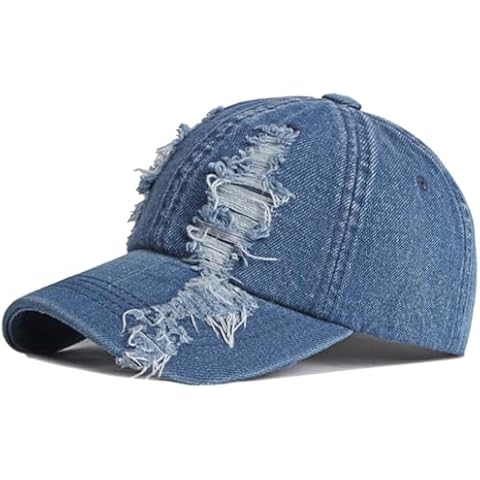 Vintage Washed Denim Distressed Dad Hat Cover