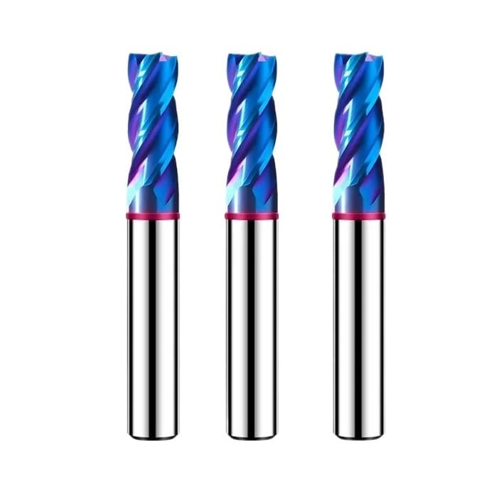 1 szt. TGP-HRC70 4F kolor koło płaski frez trzpieniowy stal wolframowa z węglika niebieska powłoka do mechanicznych frezów palcowych CNC(12x45Cx12Dx100L)