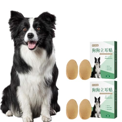 Image of 2 Pcs Dog Ear Posting Kit for Doberman Pinschers - Dog Ear Tape Ear Stand Up Support Tool with Tape for Ear Correction and Vertical Hold