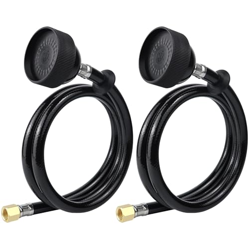 2 Pack Shampoo Bowl Sink Faucet with Sprayer Head Hose Kit - 1/4 Thread