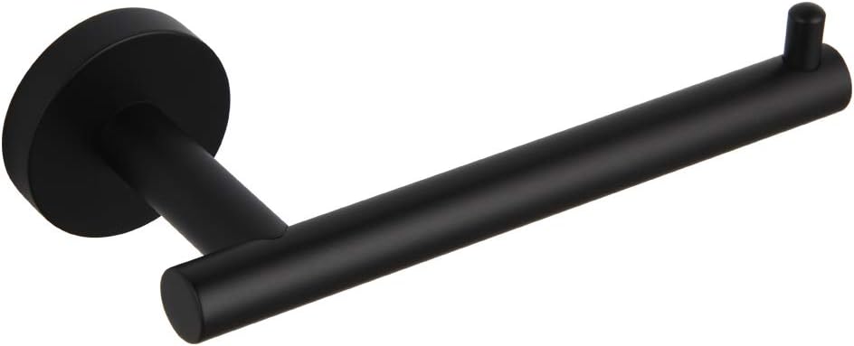 - GERZ SUS 304 Stainless Steel Bathroom Toilet Paper Holder Matte Black Tissue Paper Roll Holder Wall Mount DG61805A-BK