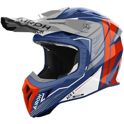 Airoh Casco Offroad Aviator Ace 2 Engine Cerulean Gloss L