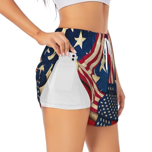 Short anti-transpiration 4 juillet élastique pour le sport