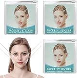 200Pcs Face Lift Tape & Wrinkle Patches Invisible Forehead Wrinkle Patches V Edge Face Tape for Wrinkles Double Chin Sagging Skin Waterproof Unisex Instant Lifting Effect