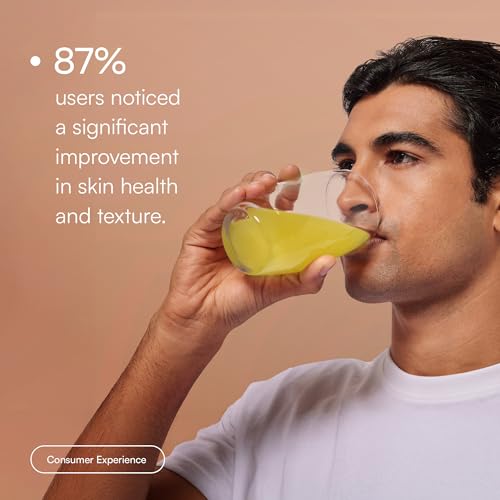 Image of hk vitals Marine Collagen Supplement (Lemon, 200g) | Vitamin C, E, Sodium Hyaluronate | For Healthy Skin, Hair & Nails (Pack of 2)