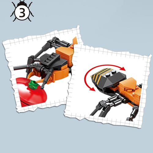 Image of Mini Insect Building Blocks Toy Insect Collection Building Block Set Insects Collection Building Blocks Bugs Toy Building Sets for Kids 6+ (Ants)