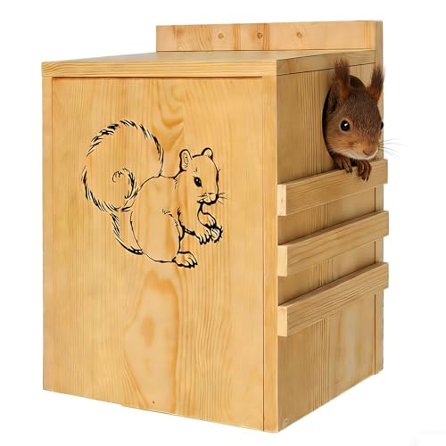 INRLKIT Squirrel House for Outside...