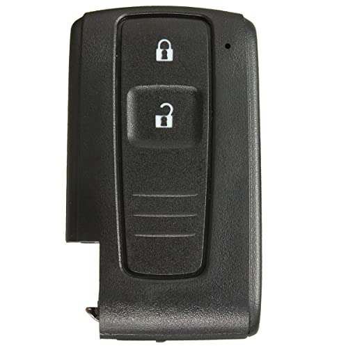 Carcasa Mando Llave De Coche 2 Botones, Compatible con Toyota Toyota Prius 2004 2005 2006 2007 2008 2009 Corolla Verso Camry, Botones de Abrir, Cerrar, Sin Zócalo de Pila, PVC