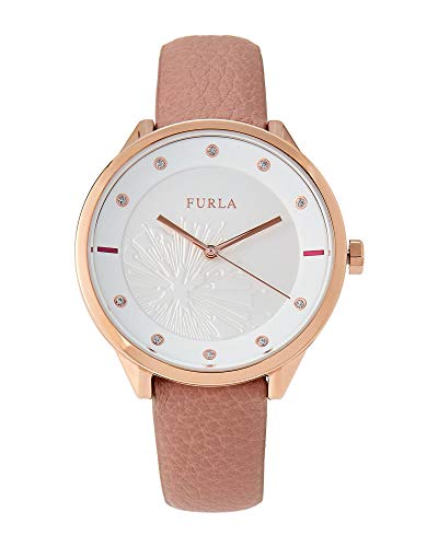 FURLA Damen Analog Quarz Uhr mit Leder Armband R4251102522 Cover
