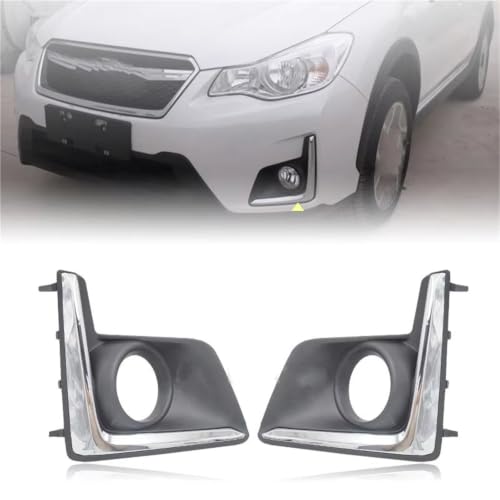 Bisel carcasa de lámpara antiniebla compatible con Subaru XV Crosstrek 2017 4