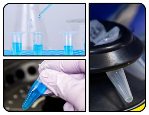 KAPSING Probenröhrchen, Reaktionsgefäße Stoffkapseln, 1,5ml Koks Röhrchen, leer zentrifugenröhrchen, Transparent Reaktionsgefäße Stoffkapseln (25)