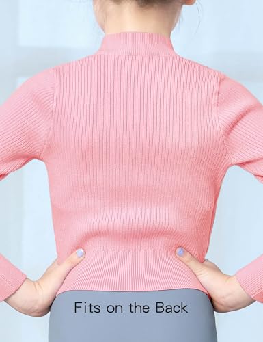 Image of Dance Sweater for Girls Long Sleeve V-Neck Top Sweater for Ballet /Gymnastics /Sports