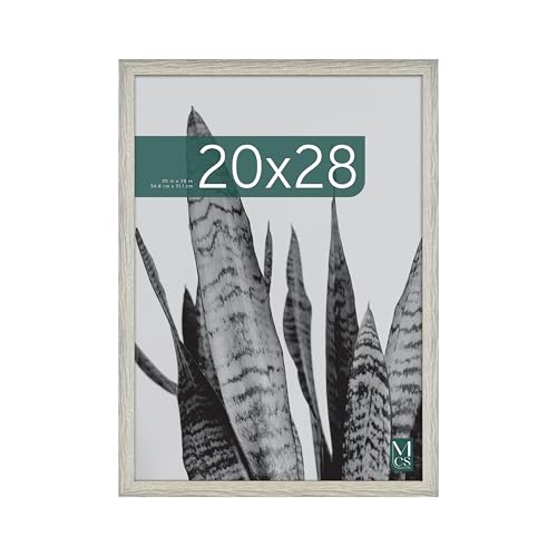 MCS Studio Gallery 20x28 Poster Frame Gray Woodgrain, Vertical & Horizontal Wall Hanging Large Picture Frame for Photos, Posters & Art Prints (1-Pack)